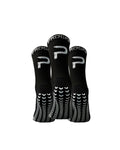 3 - Pack ProGrip Performance Socks Black - ProGrip